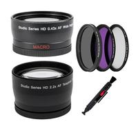 Kit de accesorios profesionales de 58 mm para cámara Canon Nikon, Panasonic, Sony, Pentax, Olympus, videocámara y lente