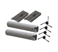 Kit de accesorios robóticos para aspiradora Dreame Aqua10: 4 cepillos laterales, 2 filtros, 2 rodillos de fregona para DREAME X50s Pro Master 10 10 Ultra