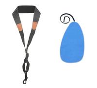 Kit de Accesorios saxofón Correa Para El Cuello Y El Hombro Para Saxofón, Correa Doble Negra Para Saxofón Soprano, Tenor, Alto Barítono, Accesorio De Correas