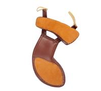 Kit de accesorios violín Almohadilla de descanso para hombro de violín de tamaño completo, Protector de descanso de hombro suave y cómodo de cuero de oveja para violín acústico 4/4