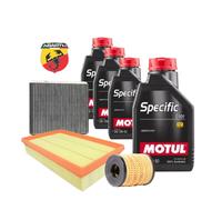 Kit De Aceite 4 Litros Motul 10W-50 + Filtros Abarth 0101 Punto 500 595 695 16V