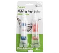 Kit de aceite y grasa para carrete de pesca y mantenimiento de cebo con fórmula de baja viscosidad para reducir el ruido y prolongar la vida útil de los engranajes de metal en todas las condiciones