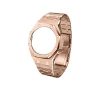 Kit de acero inoxidable adecuado for la modificación de la caja del reloj de roble de la casa de campo Correa adecuada for el kit de acero inoxidable for GA-2100 Correa de repuesto de acero inoxidable