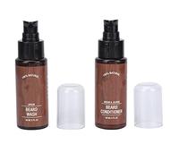 Kit de Acondicionador para el Cuidado de la Barba, Champú para Bigote, 60 Ml por Caja, Espuma Rica, 2 Unidades, Juego de Acondicionador de Barba para Nutrir la Barba, Suavizar las Barbas,