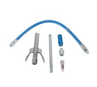 Kit de Acoplador de Pistola de Engrase Juego de Bloqueo Extendido con Adaptador para Lubricación Manual, Neumática y Eléctrica - Boquilla de Inyección de Alta Presión