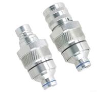 Kit de acoplador hidráulico para cargadores Bobcat macho hembra cara plana 7246802 7246799 S450 S770 T450 1/2 pulgada diámetro de rosca ISO 16028 conectores estándar