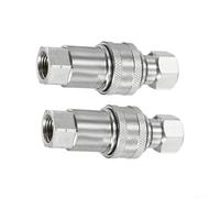 Kit de acoplador rápido hidráulico 2 sistemas de rosca hembra M14x1.5mm para funcionamiento estable del sistema bajo vibración mecánica