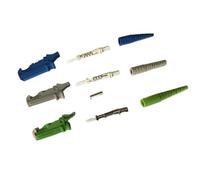 Kit de acoplamiento de fibra óptica que incluye casquillos 200 piezas (azul 0,9 mm)