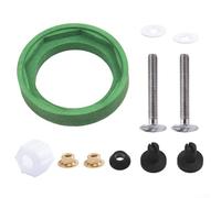 Kit de acoplamiento de tanque de inodoro a cuenco para tanques de apertura de válvula de descarga de 3 pulgadas con junta de goma de esponja y pernos largos