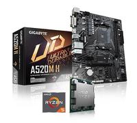 Kit de actualización AMD Ryzen 7 5700, GIGABYTE A520M H, 32 GB DDR4 RAM | Montado con actualización del BIOS + control de funciones, requiere tarjeta gráfica