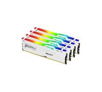 Kingston Technology FURY Beast 128GB 5600MT/s DDR5 CL40 DIMM (Kit de 4) RGB Blanco XMP