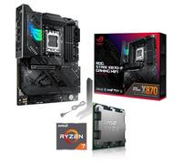 Kit de actualización Ryzen 7 7800X3D 8X 4.2 GHz Procesador, ASUS ROG Strix X870-F Gaming WiFi Mainboard, be Quiet! Dark Rock 5 (montado, incluye actualización Bios y control de funciones)