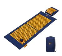 Kit de acupresión XL Fitem - Alfombra de acupresión + cojín + bola de masaje - Alivia dolores de espalda y cuello - Ciática - Masaje de espalda - Relajación muscular