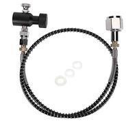 Kit de adaptador CO2 de Xolsurg Conjuta de resorte electroplacada con válvula de liberación ASA negro para 36 pulgadas DIN477 para grandes tanques de dióxido de carbono