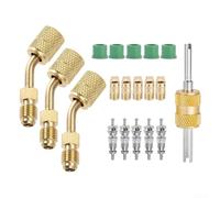 Kit de adaptador de aire acondicionado R410A para servicio HVAC dividido con construcción de latón y orientación de ajuste de 45 grados