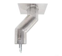 Kit de adaptador de cadena de lluvia de acero inoxidable, desviador de canalón compensado para drenaje de lluvia pesado, resistente al óxido para una fácil instalación de hardware para casas de jardín