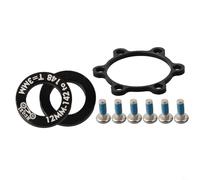 Kit de adaptador de cubo Boost para bicicletas de montaña con compatibilidad frontal de 15 x 100 mm a 110 mm y trasera de 12 x 142 mm a 148 mm con accesorios de montaje (3 mm² rosa)