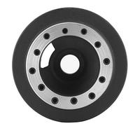Kit de adaptador de cubo de volante, kit de adaptador de cubo de liberación rápida de volante de aluminio negro, accesorio de reacondicionamiento de coche de repuesto apto para