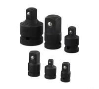 Kit de adaptador de enchufe de 6 piezas para herramientas neumáticas con compatibilidad de unidad de 1/4 3/8 1/2 3/4 pulgadas y funciones de transición de tamaño de unidad comunes
