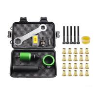 Kit de adaptador de herramienta de remache eléctrico para M3-M8, juego de inserción de taladro de tuerca con 5 mandriles, convierte el taladro eléctrico en remachadora para reparación de automóviles