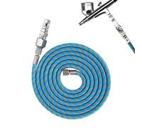 Kit de Adaptador de Manguera de Aire de Aerógrafo Trenzado de Nailon, Manguera de Aire Flexible con Kit de Montaje de Adaptador de 1/8-1/4 para Compresor de Aire de Pistola