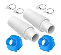 Kit de adaptador de manguera de piscina, 8 acoplamientos resistentes para actualización de bomba de filtro de 1.25-1.5 pulgadas