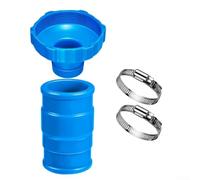 Kit de adaptador de manguera de vacío para piscina Intex 11238, conexión compatible con conector de 1.25 pulgadas y 1.5 pulgadas, incluye 1 tubo de conexión, 1 adaptador, 2 abrazaderas para cesta de