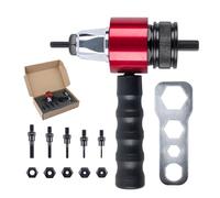 Kit de adaptador de pistola remachadora eléctrica, accesorio de pistola remachadora de aleación de aluminio M3-M8, herramienta de inserción de rosca, para muebles, reparación mecánica y del hogar