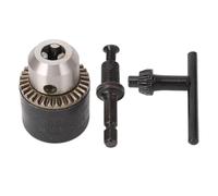 Kit de adaptador de portabrocas con llave, duradero, eficiente para uso multifunción, martillo perforador de impacto 3/8-24UNF