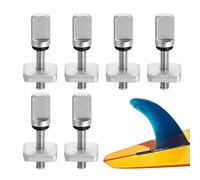Kit de adaptador de pulgar de acero inoxidable para tabla de surf, sin herramienta, kit de reparación de tabla de surf, adaptador de aleta resistente a la coorroosión marina | para kit de reparación