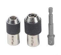 Kit de adaptadores de llave de acero de aleación de 3 piezas para trinquete de accionamiento de 3/8 pulgadas y compatibilidad de taladro en operaciones técnicas de roscado