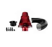 Kit de admisión de aire frío para coche Filtro de aire de 76mm, fuelle de entrada de energía de aire con cabeza de seta, filtro de 3 pulgadas para coche SUV, Filtro de Aire(Red)