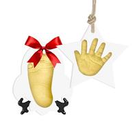 Kit de adorno de huellas de manos de bebé, recuerdo personalizado con molde de impresión a mano, arcilla no tóxica para recién nacidos y mascotas, regalos de baby shower para nuevas mamás, primera