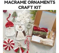 Kit de adornos navideños de punto de 4 piezas/8 piezas, set de regalo artesanal navideño, decoración navideña para el hogar, para familiares y , regalo ideal para las fiestas