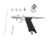 Kit de aerógrafo de doble acción con boquilla de 0,3 mm |Alimentación para un control preciso |Aerógrafo para miniaturas/decoración de pasteles/reparación de muebles |Depósito