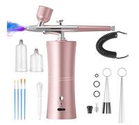 Kit de aerógrafo inalámbrico con compresor de presión variable, pulverizador de pintura portátil de punta de 0.3 mm, spray de mano recargable por USB para pintura automática, arte de uñas y