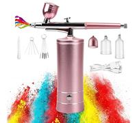 Kit de Aerógrafo Inalámbrico: Pistola Aerográfica Portátil Recargable con Compresor para Maquillaje, Arte, Decoración de Pasteles, Tatuaje, Modelo, Pintura, Colorear
