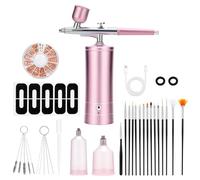 Kit de aerógrafos de 0,3 mm con boquilla inalámbrica, juego de aerógrafos multifuncionales con compresor para pintar