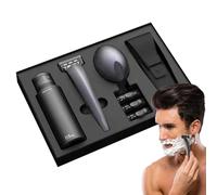 Kit de afeitado manual, afeitadora manual para hombres, Kit de afeitado limpio para hombre, Kit de afeitado limpio para hombre multifuncional, juego de afeitadora manual lavable para hombres