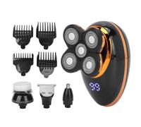 Kit de afeitadora eléctrica multifuncional de 1000 mAh, recargable, recortadora de vello y nariz