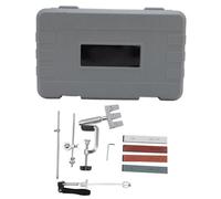 Kit de afilador de ángulo fijo, diseño profesional de giro ajustable de 360 grados con 4 piedras de molienda de corindón, de afilado de herramientas para cocineros de cocina,