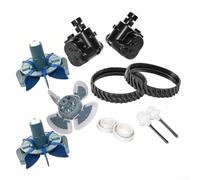 Kit de afinación de limpiador de piscina compatible con Zodiac para Baracuda Mx6 Mx8 y para la serie Elite, incluye pistas de turbina R0524900, rodamientos de ejes de transmisión y conjunto de