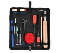 Kit de afinación de piano, juego de herramientas de afinación profesional, llave de afinación de mango largo, llave de afinación de goma, silencios, destornillador, pinzas, martillo, temperamento,