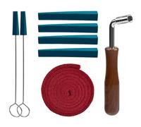 Kit de afinación de piano, kit profesional de afinación de piano que incluye llave de afinación, martillo, tira de temperamento, kit de sord