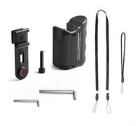 Kit de agarre de metal para Insta360 para AcePro2, diseño anticaída con botón de obturación compatible con Insta360 para cámara de acción AcePro para DJI Action para Hero Series Metal ABS Construction