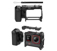 Kit de agarre para cámara con marco compatible con Insta360 Ace Pro 2/Ace Pro, soporte de mango de fotografía callejera de liberación rápida, soporte de expansión con botón de obturador y zapata fría