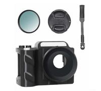 Kit de agarre para Insta360 GO Ultra con filtro UV, soporte anticaídas con botón obturador, paquete de jaula ABS para un manejo seguro y fotografía de viaje