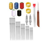 Kit de agujas de coser de acero Big Eye 36PCS |.Kit de agujas de acero de 5 tamaños para coser a mano para adultos con estuche |.Apto para principiantes