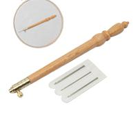Kit de Agujas de Ganchillo, Ganchillo para Bordar y Abalorios - Kit de bordado con gancho de tambor con 3 agujas,Gancho de ganchillo Tambour, kit de bordado de cuentas con gancho Tambour, kit de herra