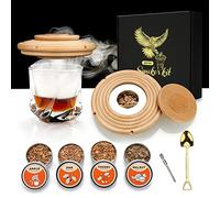 Kit de ahumador de cóctel con 4 cajas de chips de madera para cóctel, whisky, bourbon, bebida, queso Kit de regalo para fumadores antiguos para amantes de la bebida, papá, marido y amigos-Beech
